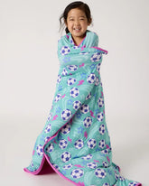 Aqua Soccer Stars Large Cloud Blanket®