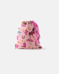 Pink Rancher Roundup Fitted Crib Sheet