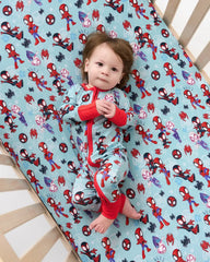 Spidey & His Amazing Friends Tiny Webs Fitted Crib Sheet