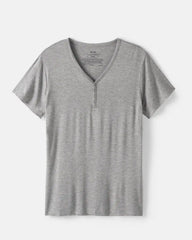 Heather Gray Women's Short Sleeve Pajama Top