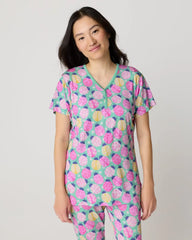 Ladybug Meadow Women's Short Sleeve Pajama Top