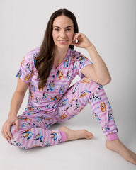 Bluey Dance All Day Pink Women's Pajama Pants