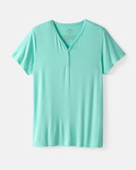 Ocean Mist Women's Short Sleeve Pajama Top