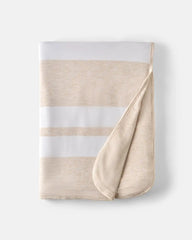 Heather Oatmeal Stripe Oversized Cloud Blanket®