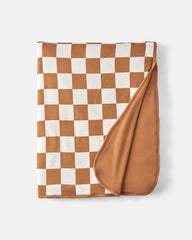 Caramel Checks Oversized Cloud Blanket®