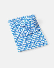 Blue Rainbows Swaddle & Beanie Set