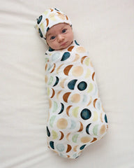 Luna Neutral Swaddle & Beanie Set