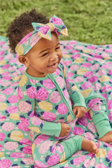Ladybug Meadow Luxe Bow Headband