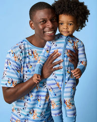 Bluey Dance All Day Men's Short Sleeve Pajama Top