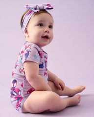 Spidey & His Amazing Friends Purple Tiny Webs Short Sleeve Bodysuit