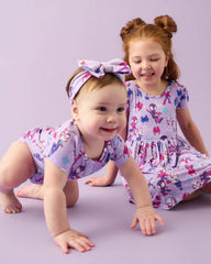 Spidey & His Amazing Friends Purple Tiny Webs Short Sleeve Bodysuit