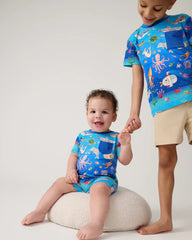 Underwater Discovery Pocket Shorty Romper