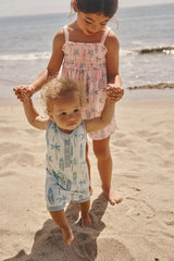 Palm Dunes Henley Romper