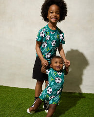 Soccer Stars Pocket Shorty Romper