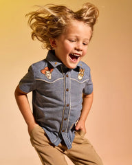 Disney & Pixar The Roundup Gang Button Down Polo