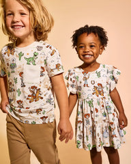 Disney & Pixar Woody's Wild West Tiered Flutter Dress with Bloomer