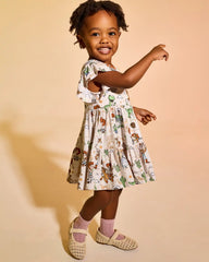 Disney & Pixar Woody's Wild West Tiered Flutter Dress with Bloomer