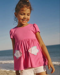 Sparkling Scales Empire Tunic Top