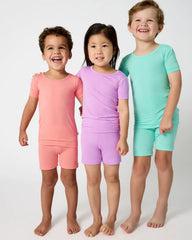 Soft Wisteria Two-Piece Short Sleeve & Shorts Pajama Set
