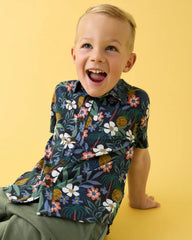 Tropical Garden Button Down Polo