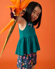 Tropical Garden Smocked Shorts