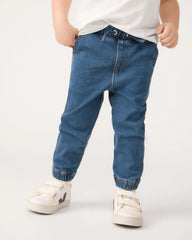 Midwash Blue Denim Jogger