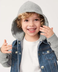 Midwash Blue/Gray Denim Jacket