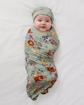 Simba's Safari Swaddle & Beanie Set