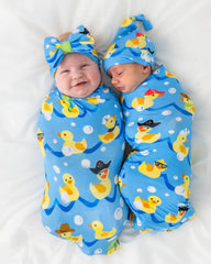 Splish Splash Swaddle & Hat Set