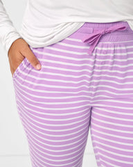 Sweet Orchid Stripe Women's Pajama Pants