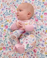 Tiny Blooms Crescent Zippy