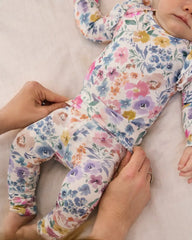 Tiny Blooms Fold Over Legging