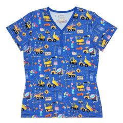 Birthday Builders Women's Short Sleeve Pajama Top