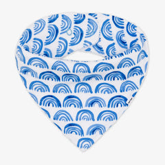 Blue Rainbows Bandana Bib