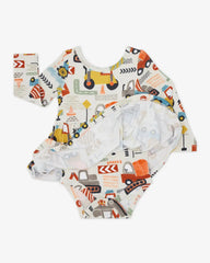 Mini Builders Skater Dress with Bodysuit