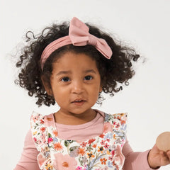 Mauve Blush Luxe Bow Headband