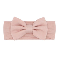 Mauve Blush Luxe Bow Headband