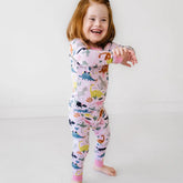 Pink Jurassic Jungle Two-Piece Pajama Set