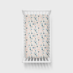 Luna Neutral Fitted Crib Sheet