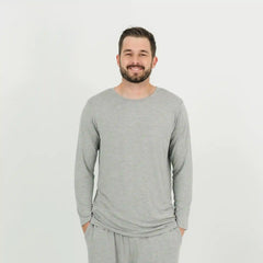 Heather Gray Men's Pajama Top