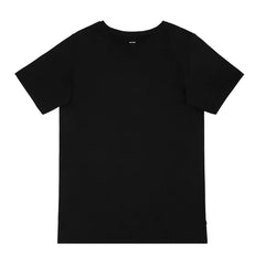 Black Men's Short Sleeve Pajama Top