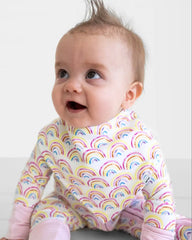 Pastel Rainbows Bandana Bib