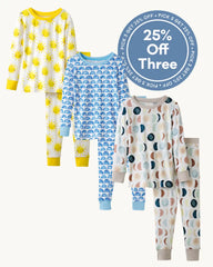Two-Piece Long Sleeve & Pants PJ Set Bundle