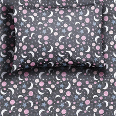 Pink To the Moon & Back Twin Sheet Set