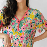 Secret Garden Women's Short Sleeve Pajama Top