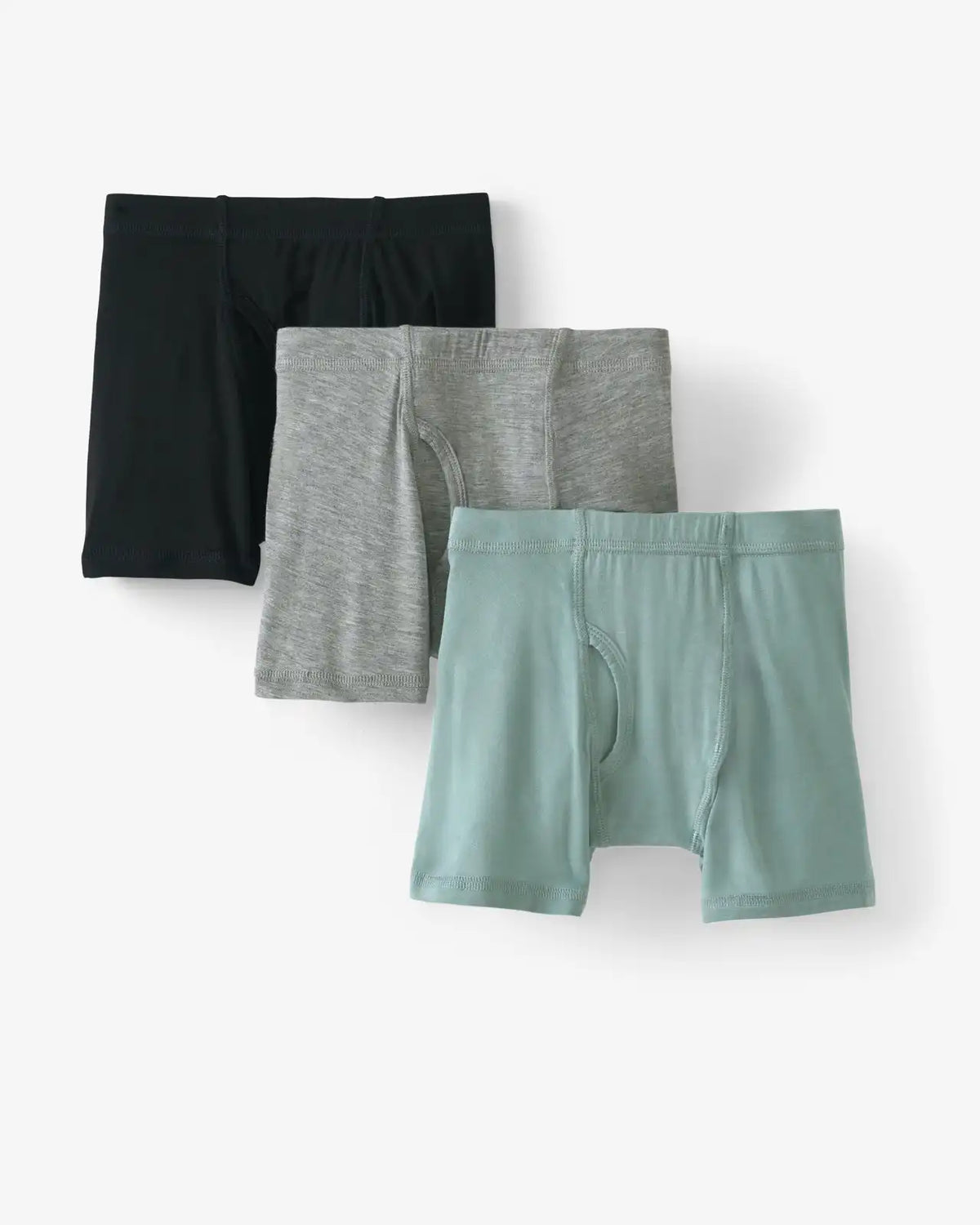 Solid Boy's Bamboo Viscose Boxer Brief Underwear - 3 Pack
