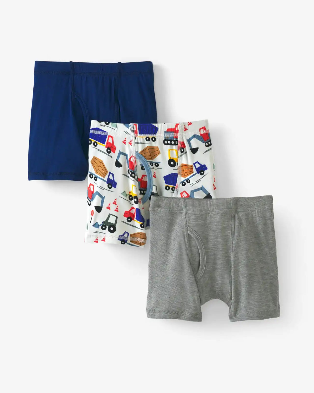 Construction Boy's Bamboo Viscose Boxer Brief Underwear - 3 Pack