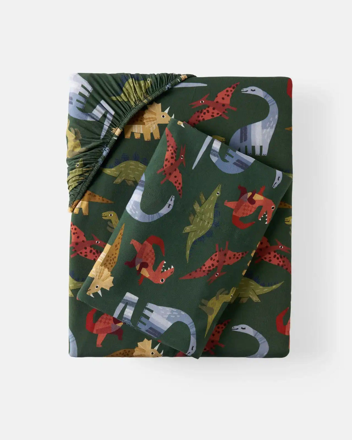Roar & Explore Green Twin Sheet Set