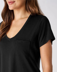 Black Women's Perfect Pocket Tee