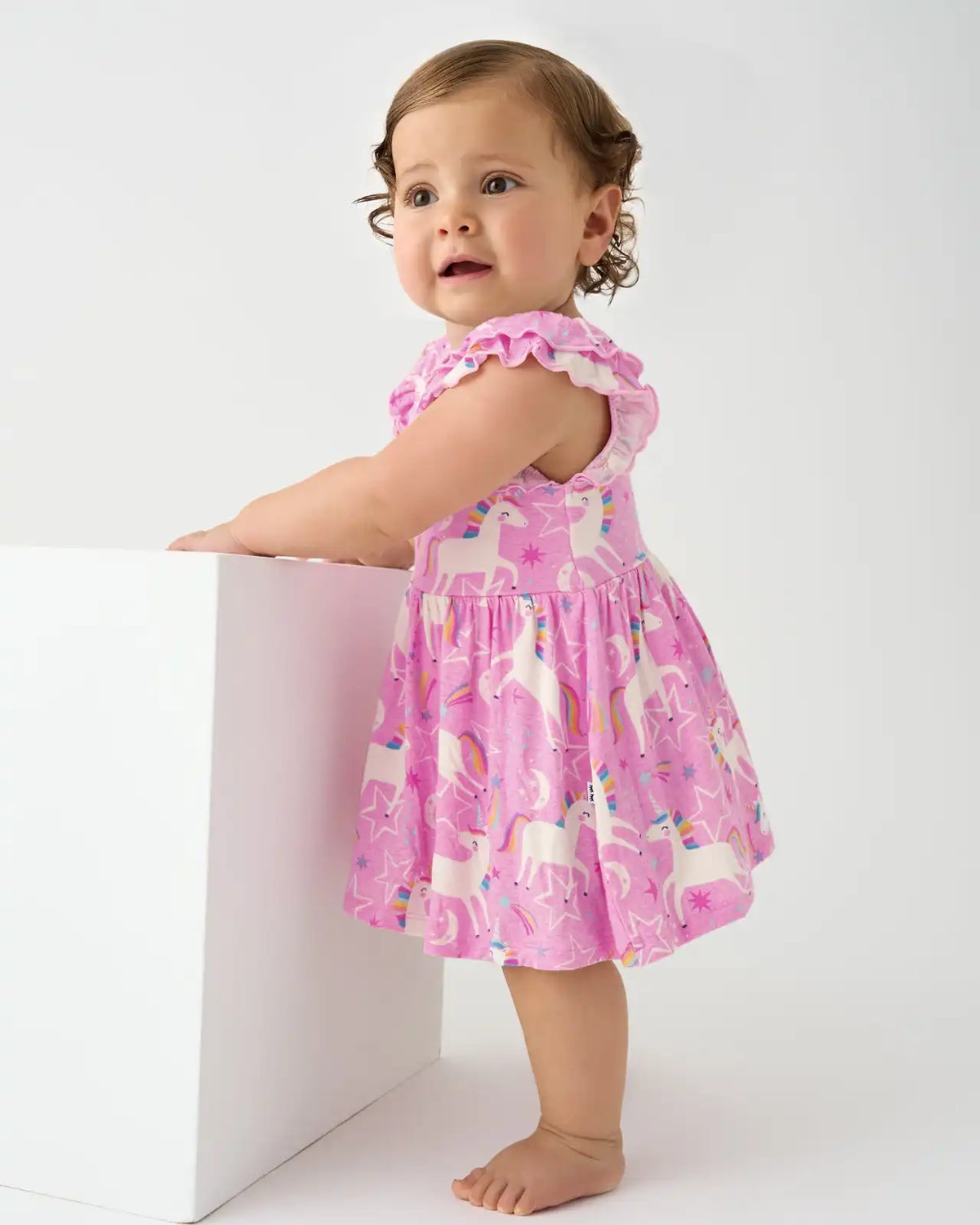 Unicorn Dance Flutter Twirl Dress with Bodysuit